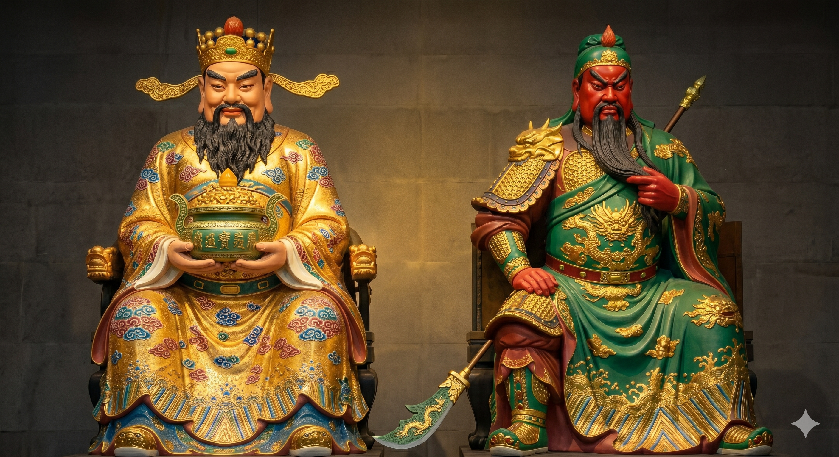 文武財神像